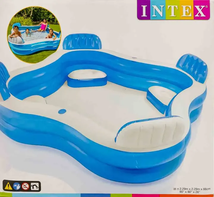 INTEX Swim Center Familen-Pool L/B/H 2,29m x 2,29m x 66cm - Bild 1