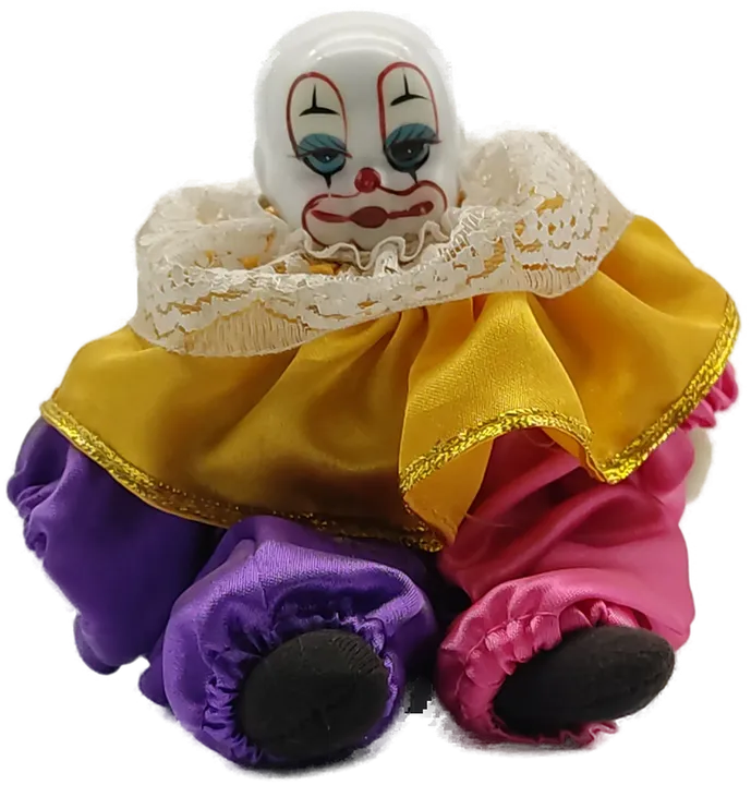 Clown Puppe, Porzellan - Bild 1