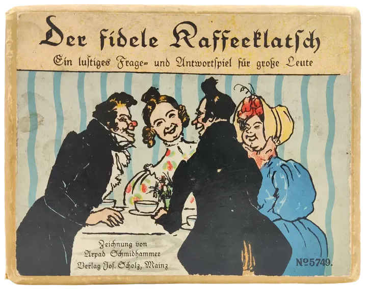 Vintage Kartenspiel -  Der Fidele Kaffeeklatsch - Verlag Jos. Scholz, Mainz  - Bild 1