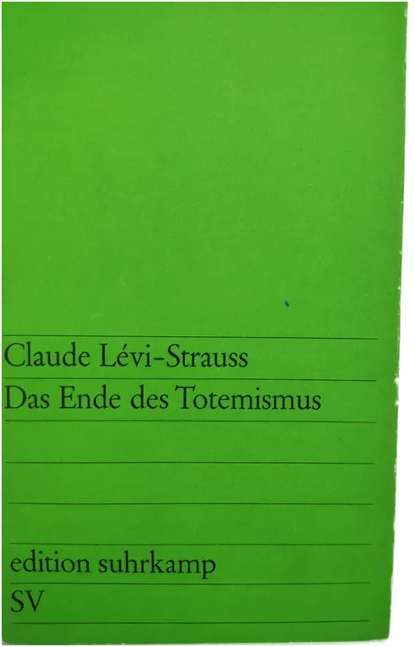 Das Ende des Totemismus - Claude Lévi-Strauss  - Bild 1