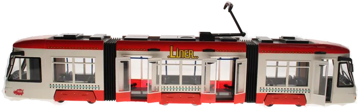 Dickie Straßenbahn „Liner“ – ca. 46 cm – Rot/Weiß – Türen beidseitig zu öffnen - Bild 3