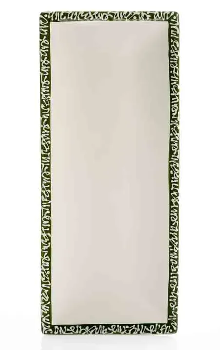 Gmundner Keramik Selektion smaragdgrün Platte 15,5 x 36 cm - Bild 1