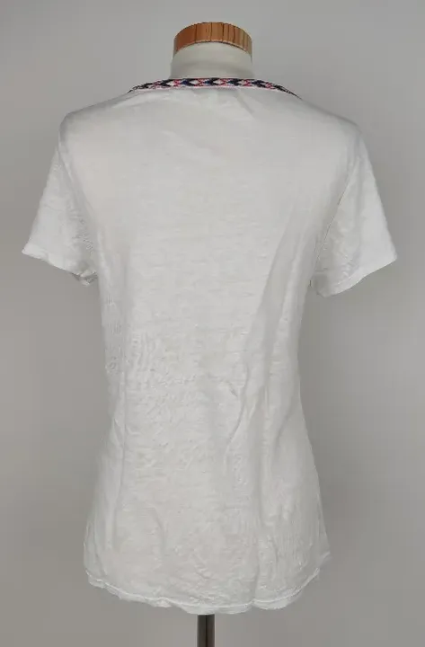 Maje Damen T-Shirt weiß - Gr. EU 38 - Bild 3