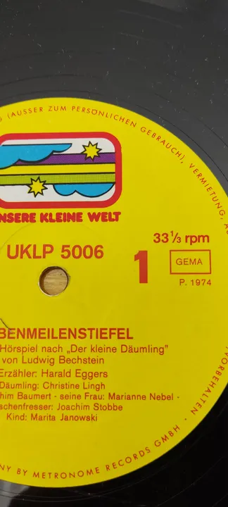 Märchen Hörspiel LP Vinyl Der Schweinehirt Vintage - Bild 2