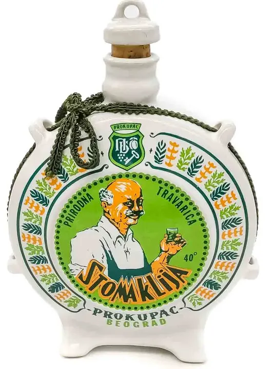 Vintage Porzellan Rakija Flasche 