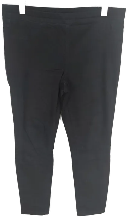 Schwarze H&M Stretch Jeans mit Gummizugbund und Taschen in Größe L - Bild 1