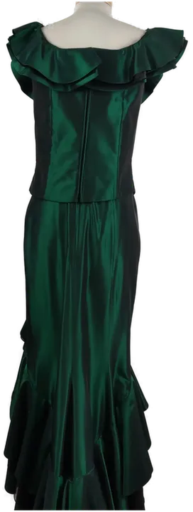 Außergewöhnliches Kleid: grüner Zweiteiler Gr 38/40 - Bild 2