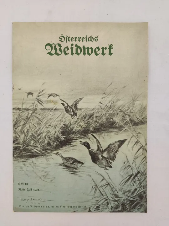 Österreichs Weidwerk - 10 Hefte - Jagdmagazin 1934 - Bild 3