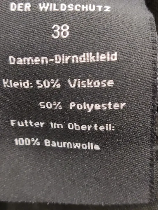 Der Wildschütz Damen Dirndlkleid schwarz Gr. 38 - Bild 6