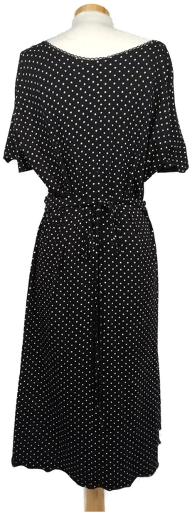 Mariposa Damenkleid midi schwarz mit weißen Punkten - XXL/44 - Bild 2