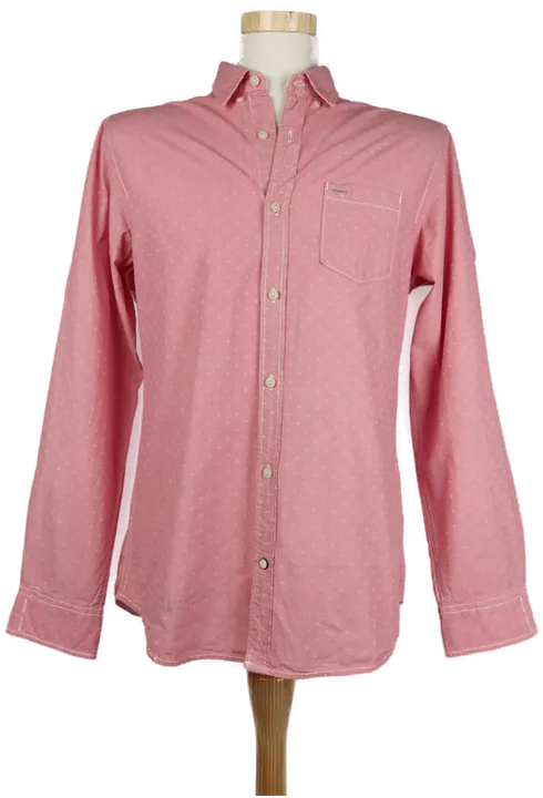s.Oliver Herrenhemd langarm Button-Down-Kragen rosa - L/50 - Bild 1