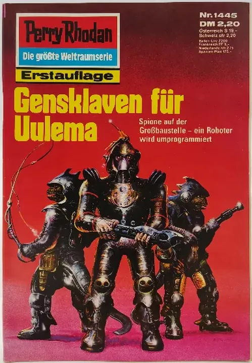 Romanheft Perry Rhodan Gensklaven für Uulema Erstauflage Nr.1445 - Bild 1