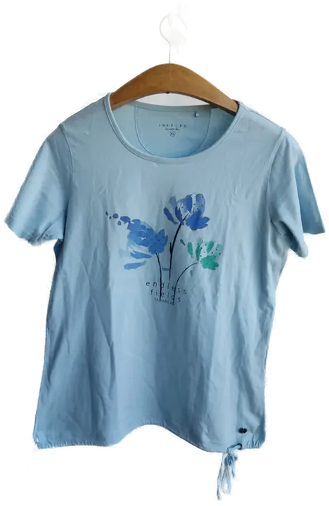 INSPIRE SA HARA - Damen - Tshirt in hellblau mit Aufdruck -  in Gr.: XL - Bild 1