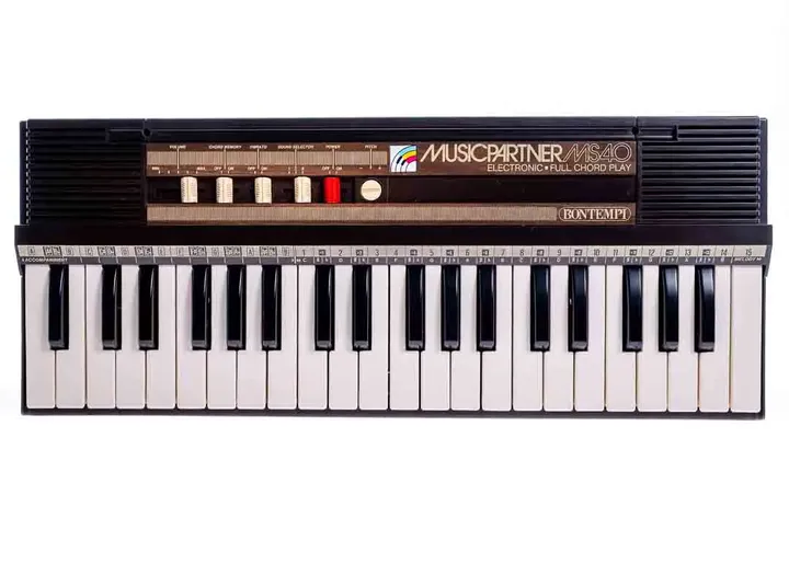 BONTEMPI Music Partner MS40 Retro Keyboard mit Tasche - Bild 1