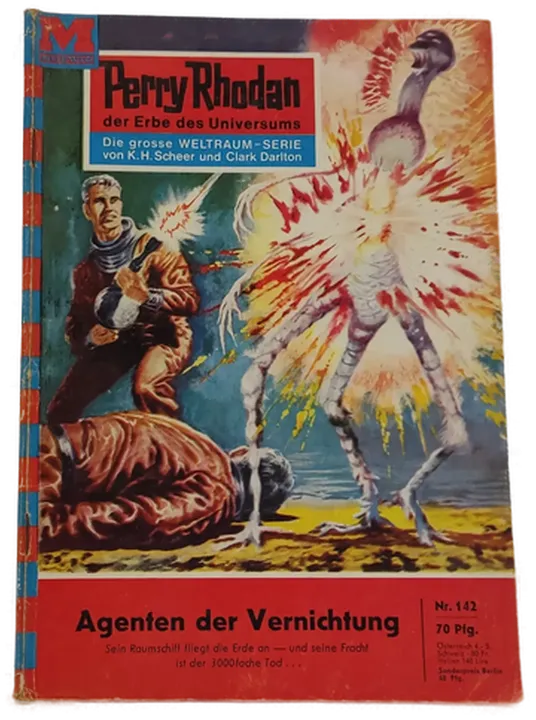 Romanheft Perry Rhodan Agenten der Vernichtung Erstauflage Nr.142 - Bild 1