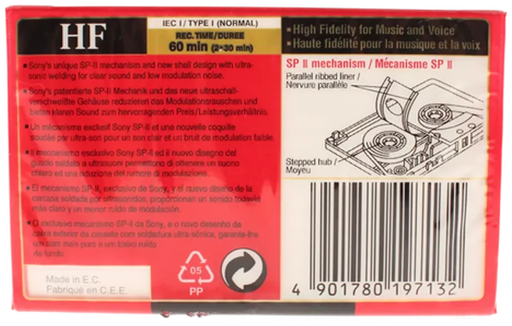 3x Sony HF 60 Leerkassetten – 60 Minuten, Originalverpackt, Neu - Bild 2