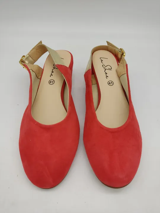 La Shoe Damenschuhe, rot, Größe: 41 - Bild 4