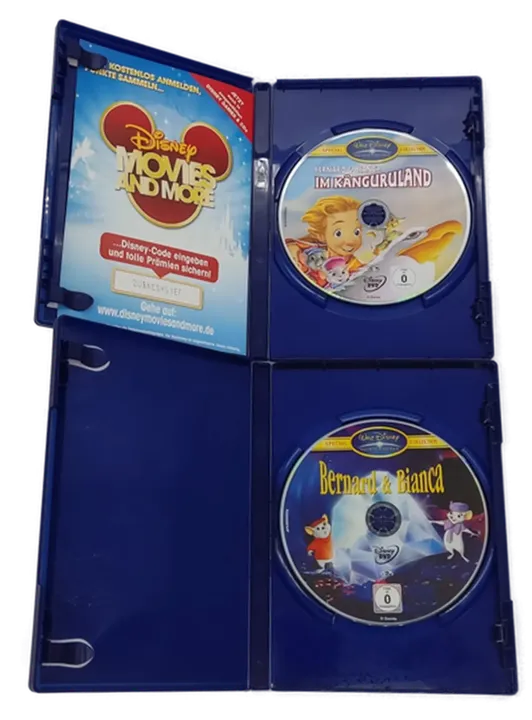 2 DVD's Disney Bernard & Bianca 