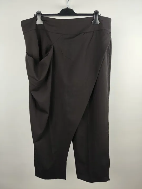 Asymmetrische 3/4-Damenhose schwarz - 3XL / 46 - Bild 1