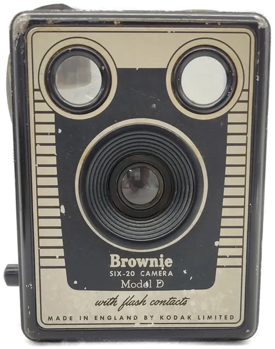 Kodak Brownie Six-20 Model D mit Blitzkontakt 1953-57 - Bild 1
