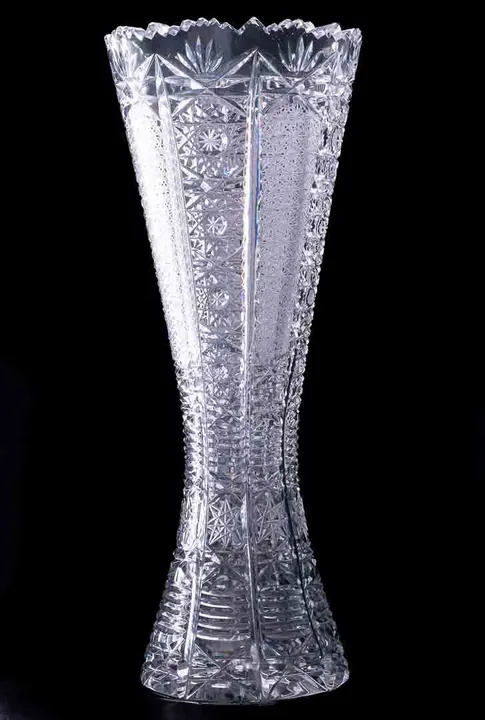 Kristallvase transparent, Blumenvase Höhe 27cm - Bild 3