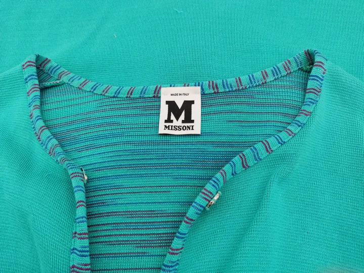 M. Missoni Damen Strickmantel türkis Gr. EUR 42 - Bild 2