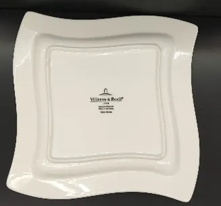 Villeroy & Boch Porzellan/Keramik New Wave Speiseteller weiß 27cm x 27cm  - Bild 2