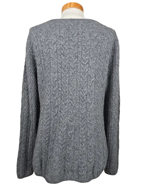 Garnet Hill Damen Pullover (Kaschmir), grau - Gr. M - Bild 3