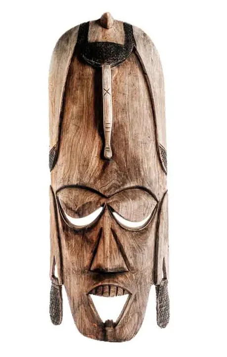 Afrikanische Holzmaske Wandbehang 66 cm - Bild 1