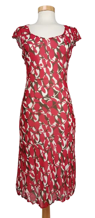 s.Oliver Damenkleid rot-weiß - Gr. 36 - Bild 1