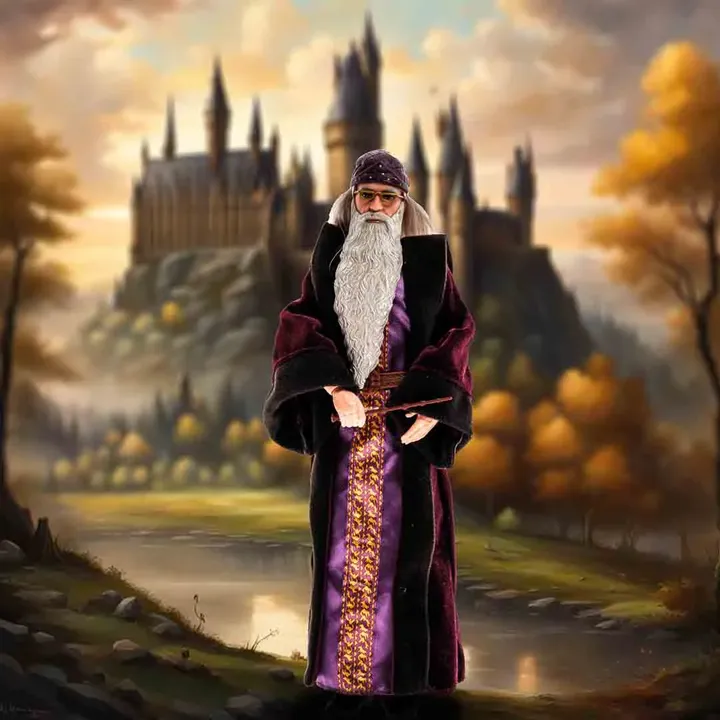 Harry Potter Dumbledore Puppe Sammelfigur - Bild 1