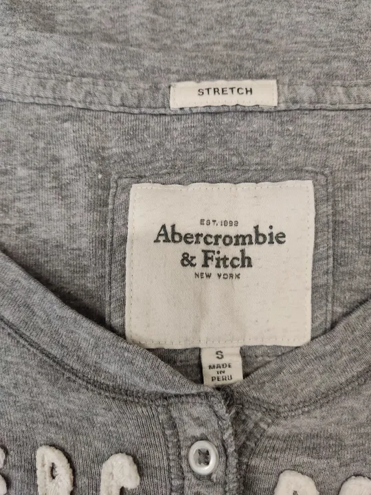 Abercrombie & Fitch Damen Shirt grau Gr. S - Bild 3