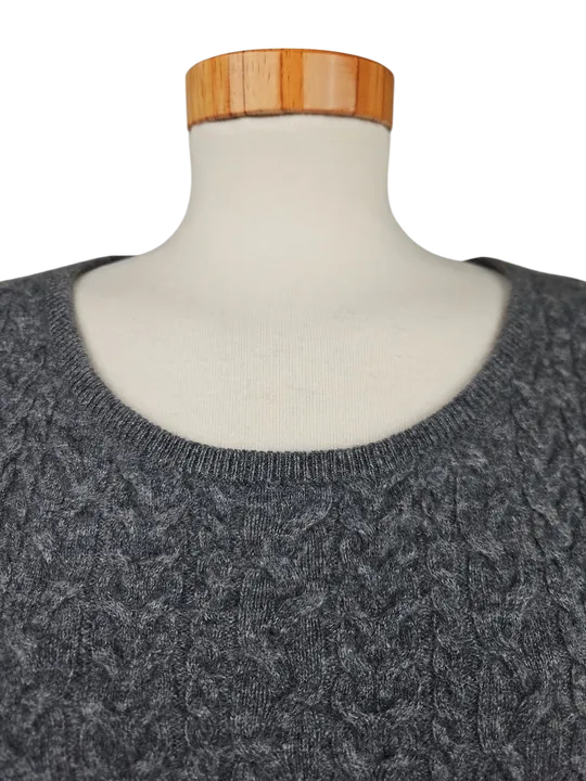 Garnet Hill Damen Pullover (Kaschmir), grau - Gr. M - Bild 4