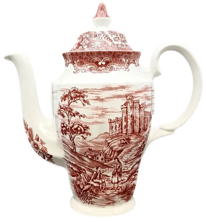  British Anchor Kaffeekanne - Olde Country Castles (rot) - Bild 1