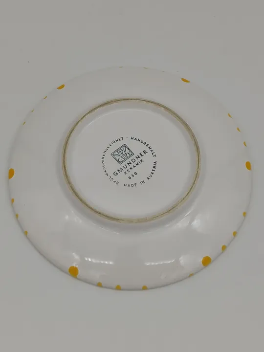 Gmundner Keramik Unterteller gelb geflammt - Bild 2