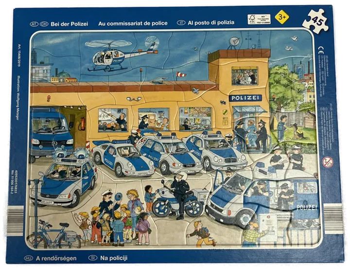 Kinderpuzzle (3er Pkg) Feuerwehr im Einsatz, Löscheinsatz, Bei der Polizei ab 3 Jahre - Bild 3