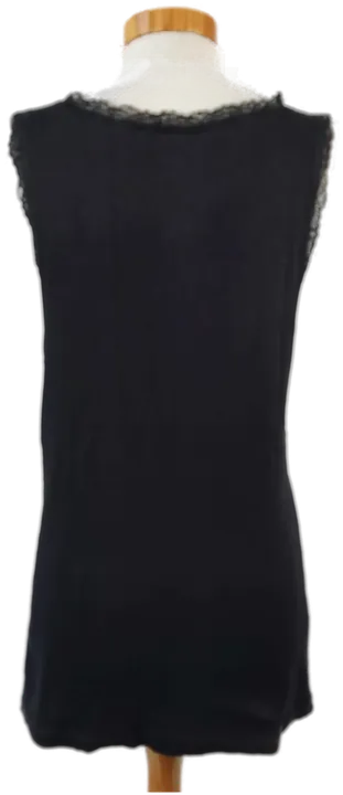 The BASICS By C&A Damen Top schwarz mit Spitze - Gr. XL - Bild 3