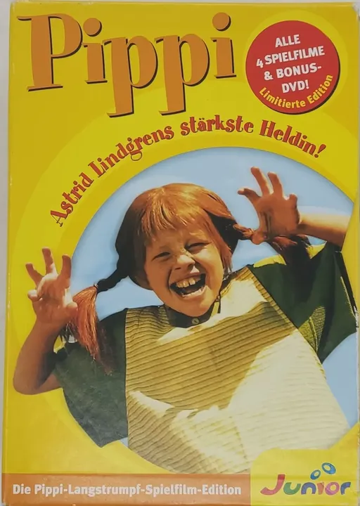 DVD 5 Disc´s  Alle 4 Spielfilme Pippi Langstrumpf + Bonus DVD 