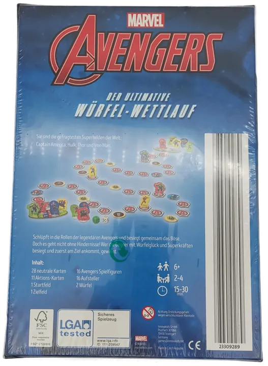 Marvel Avengers Würfel-Spiel - Neuwertig, Spannender Spielspaß für Fans!, Original verpackt - Bild 2