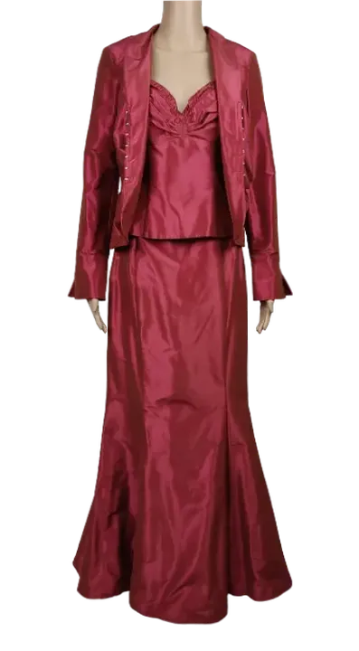Vera Mont Damen Kostüm dunkelrosa (3 tlg.) - Gr. 34-38 - Bild 1