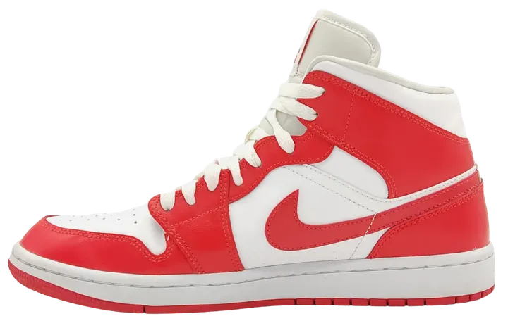 Nike Air Jordan 1 Mid Sneaker, weiß/rot - EUR 42.5 - Bild 2