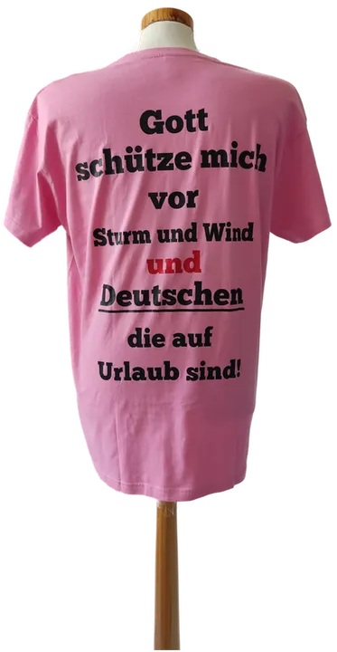 Imperial Lustiges T-Shirts, rosa, mit Sprüchen bedruckt - Gr. XL - Bild 3