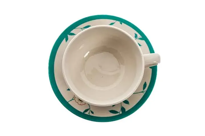 4 Tassen Teetassen & Unterteller Laura Ashley Blumenmotiv - Bild 2