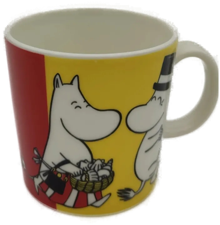 Arabia Finland Mumin Tasse rot/blau/gelb - Bild 1