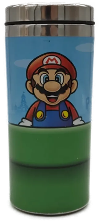 Thermobecher Super Mario Warp Pipe Travel Mug  - 450ml Edelstahl  - Bild 1