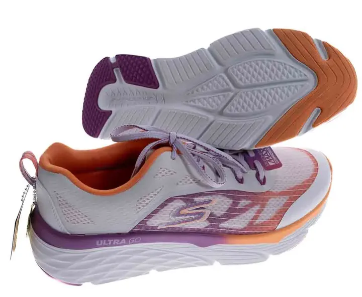 Skechers Max Cushioning Ultra Go Sneakers/Laufschuh in weiß-orange, Größe 39,5 - Bild 4