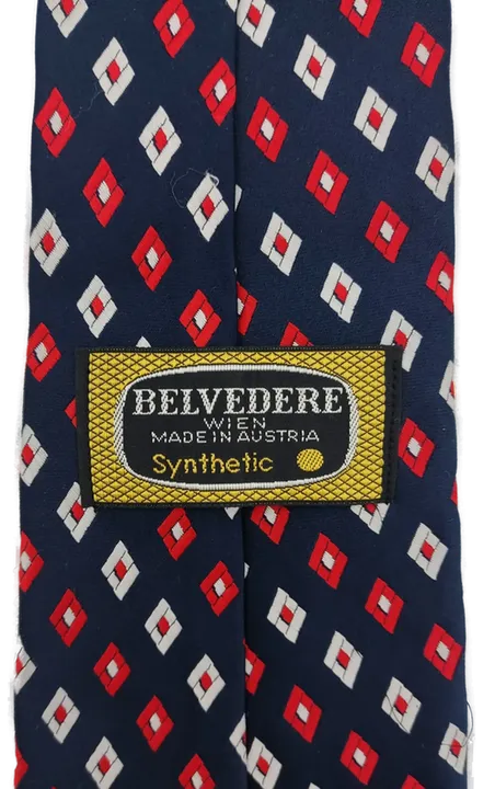 Belvedere Herren Krawatte blau gemustert  - Bild 2