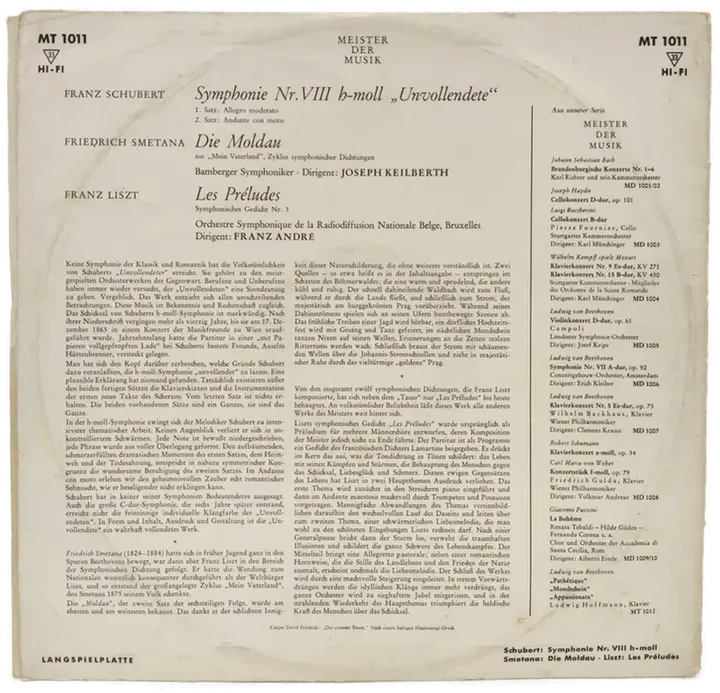 Vinyl LP - Schubert, Smetana, Liszt - Meister der Musik  - Bild 2