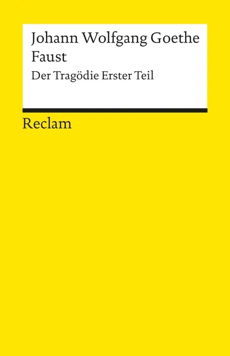 Faust. Der Tragödie erster Teil. Textausgabe mit editorischer Notiz - Johann Wolfgang Goethe - Bild 1