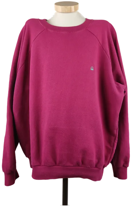United Colors of Benetton Herren Pullover Sweatshirt Vintage Burgunderrot - L/50 - Bild 4